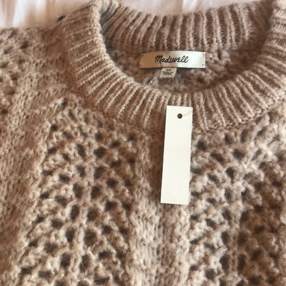 Madewell windmere pointelle sweater xsmall - Picture 4 of 7